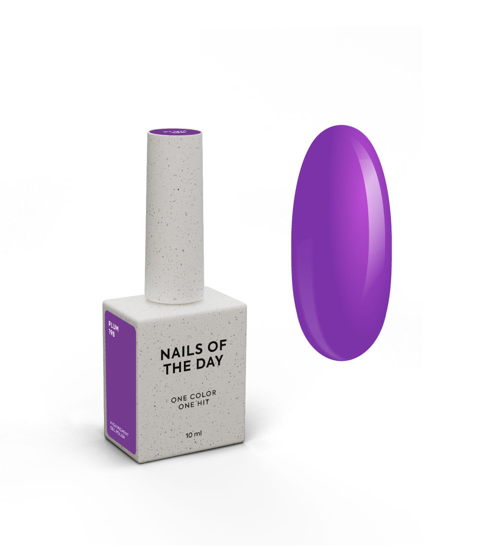 NAILSOFTHEDAY Gel Polish Plum-198, 10 ml