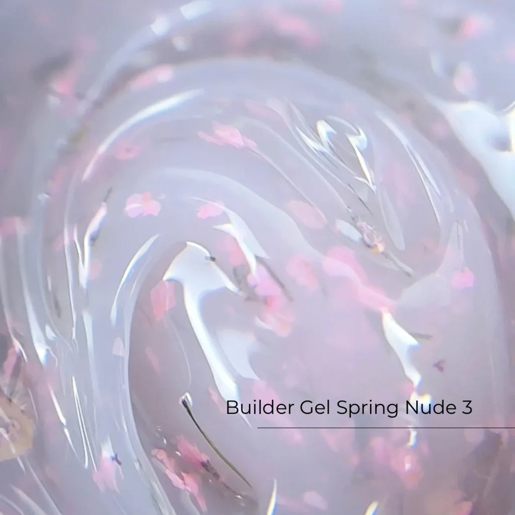 Builder Gel Spring Nude №3 Crystal Professional HEMA & TPO Free - 15ml