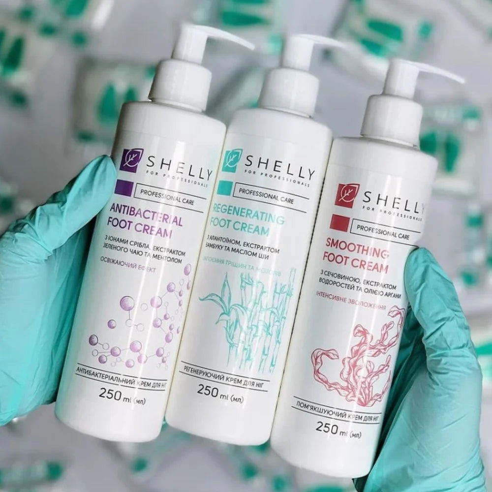 Weichmachende Fußcreme mit Harnstoff, Algenextrakt und Arganöl von Shelly, 250 ml