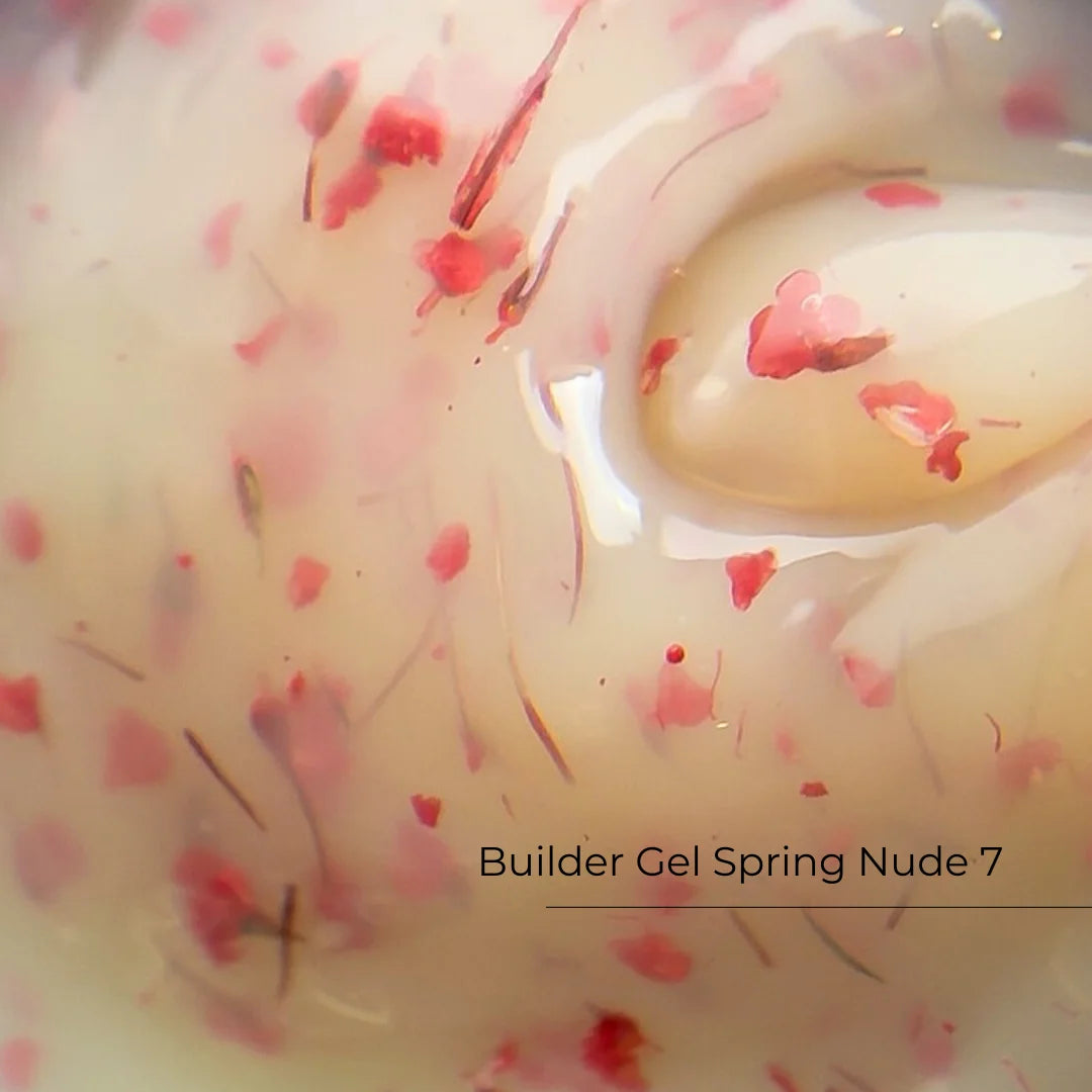 Builder Gel Spring Nude №7 Crystal Professional HEMA & TPO Free - 15ml