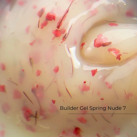 Builder Gel Spring Nude №7 Crystal Professional HEMA & TPO Free - 15ml