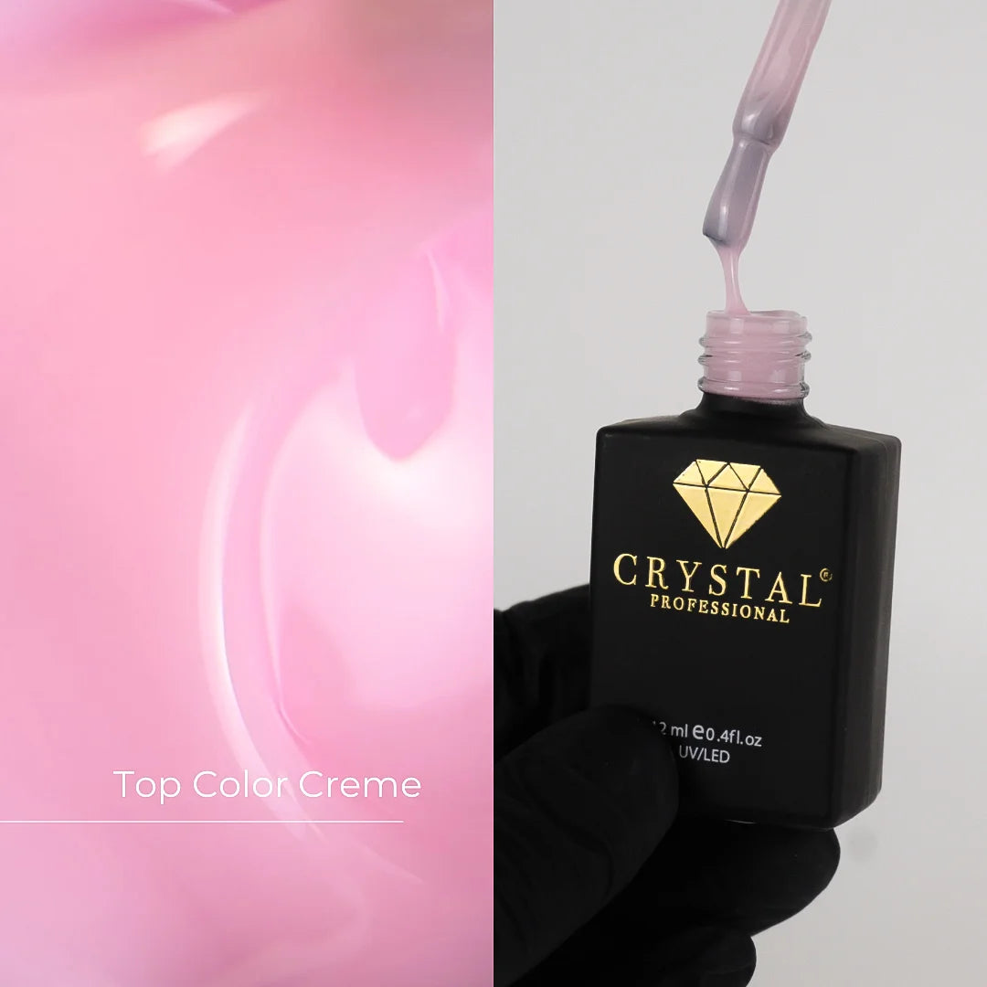 Top Creme Crystal Professional - kamuflujący top hybrydowy UV/LED HEMA & TPO Free 12ml