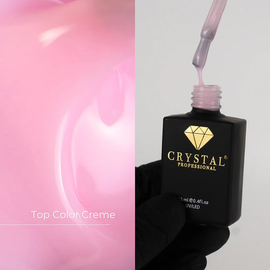 Top Creme Crystal Professional - kamuflujący top hybrydowy UV/LED HEMA & TPO Free 12ml