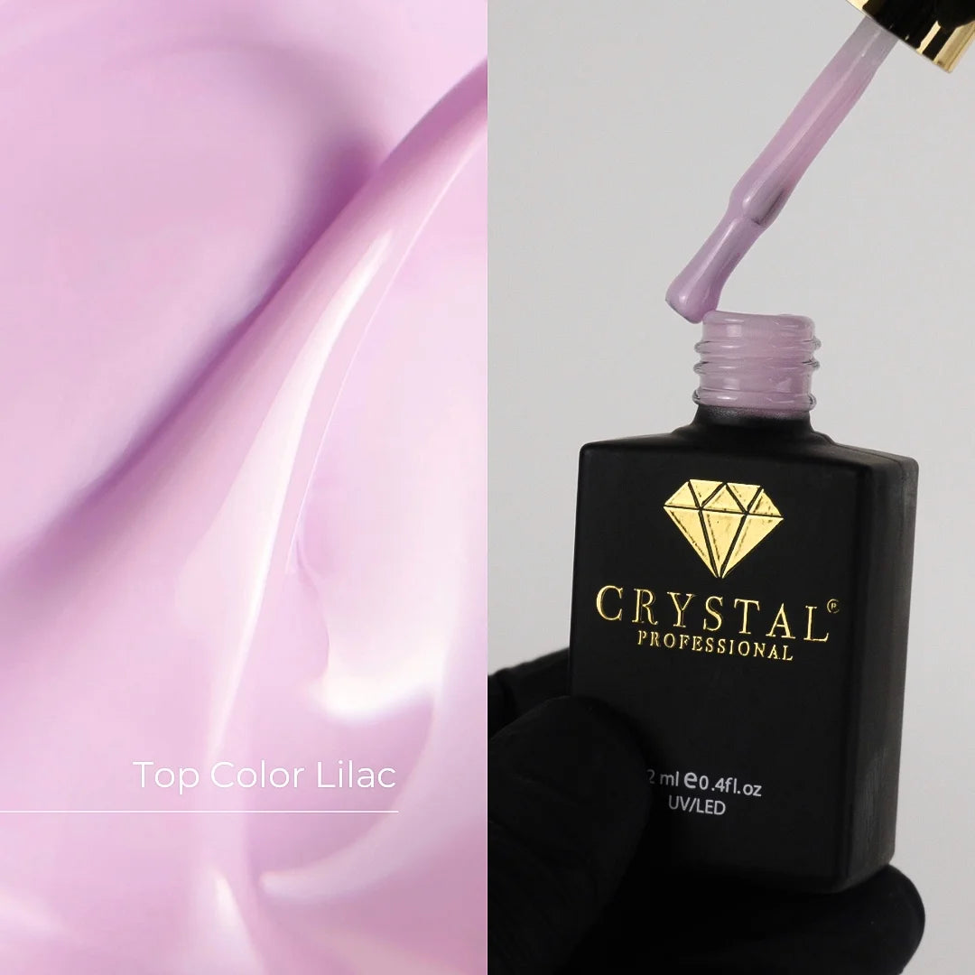 Top Lilac Crystal Professional - kamuflujący top hybrydowy UV/LED HEMA & TPO Free 12ml