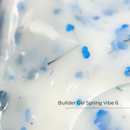 Builder Gel Spring Vibe №6 Crystal Professional HEMA & TPO Free - 15ml