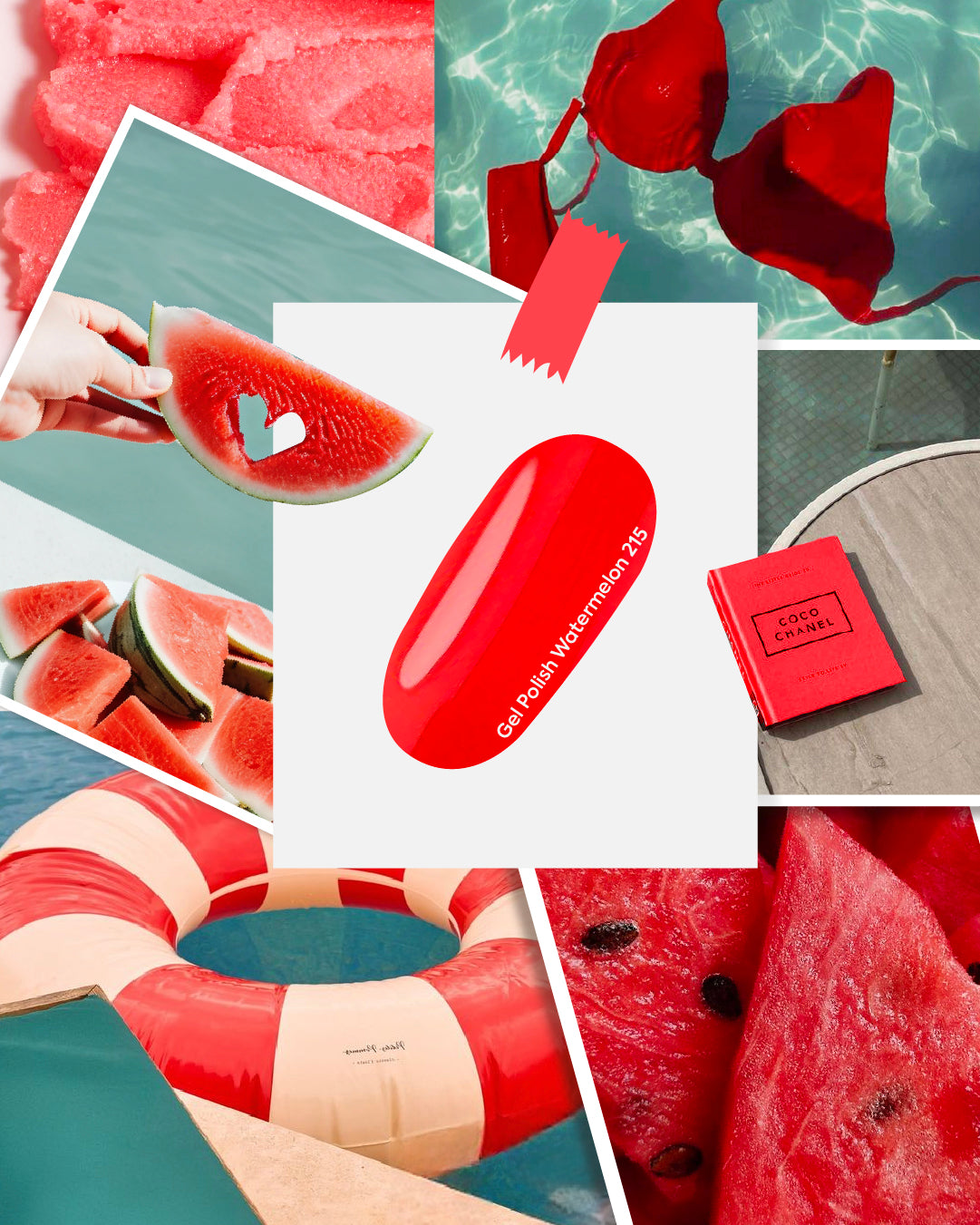NAILSOFTHEDAY Gel Polish Watermelon 215, 10 ml