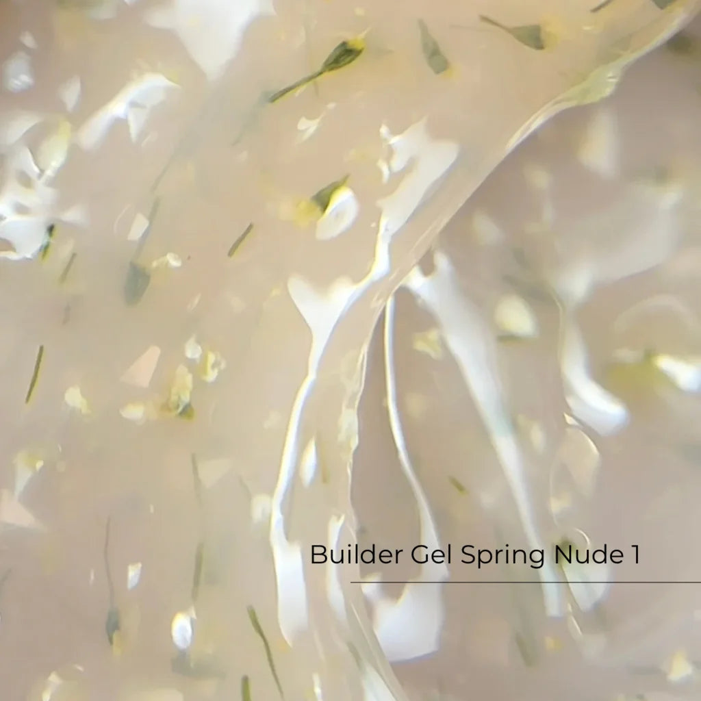 Builder Gel Spring Nude №1 Crystal Professional HEMA & TPO Free - 15ml