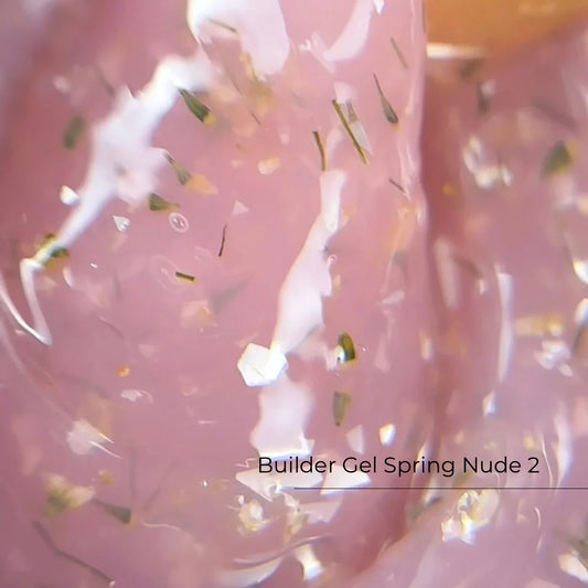 Builder Gel Spring Nude №2 Crystal Professional HEMA & TPO Free - 15ml
