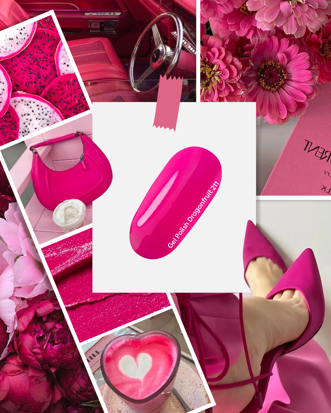 NAILSOFTHEDAY Gel Polish Dragonfruit 211, 10 ml
