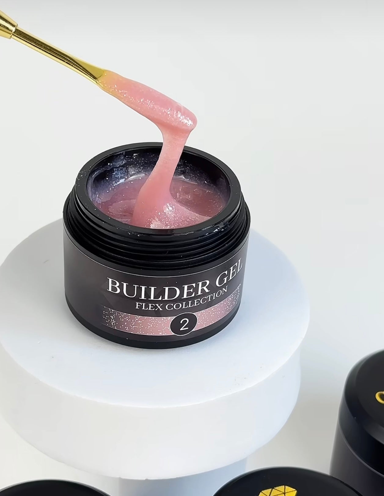 Builder Gel Flex Collection №2 Crystal Professional HEMA & TPO Free, 15 ml