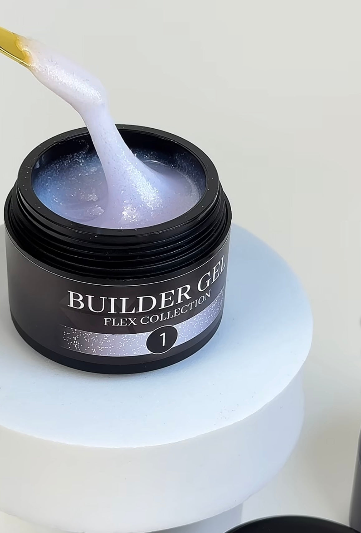 Builder Gel Flex Collection №1 Crystal Professional HEMA & TPO Free, 15 ml