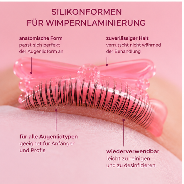 Silikon Pads für Wimpernlifting Rosa