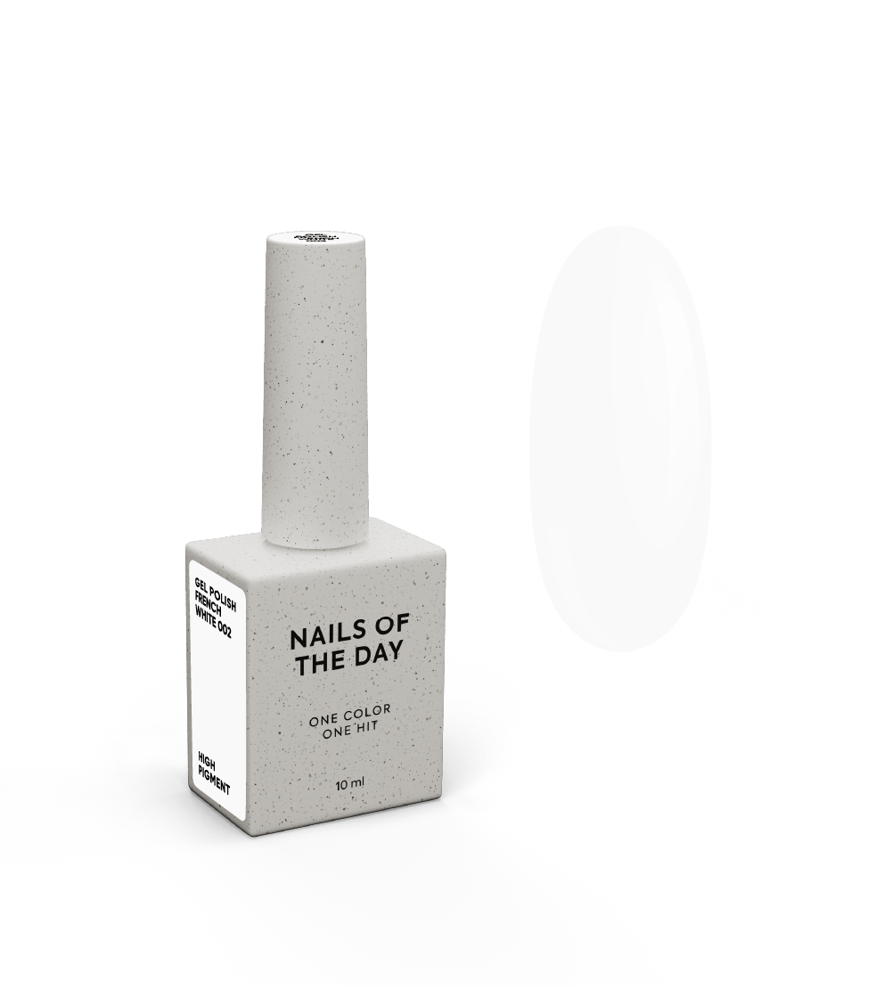 NAILSOFTHEDAY Gel Polish French White-002, 10 ml