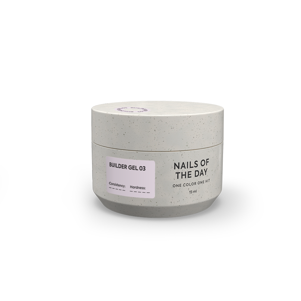 NAILSOFTHEDAY Builder gel milk rose 03, 15 ml