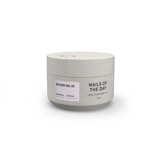 NAILSOFTHEDAY Builder gel milk rose 03, 15 ml