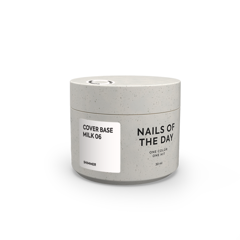 NAILSOFTHEDAY Cover base milk shimmer 06, 10 ml