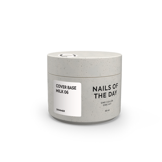 NAILSOFTHEDAY Cover base milk shimmer 06, 10 ml