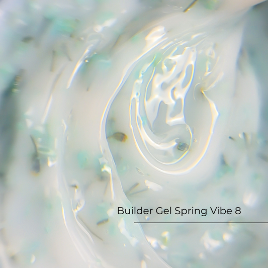 Builder Gel Spring Vibe №8 Crystal Professional HEMA & TPO Free - 15ml