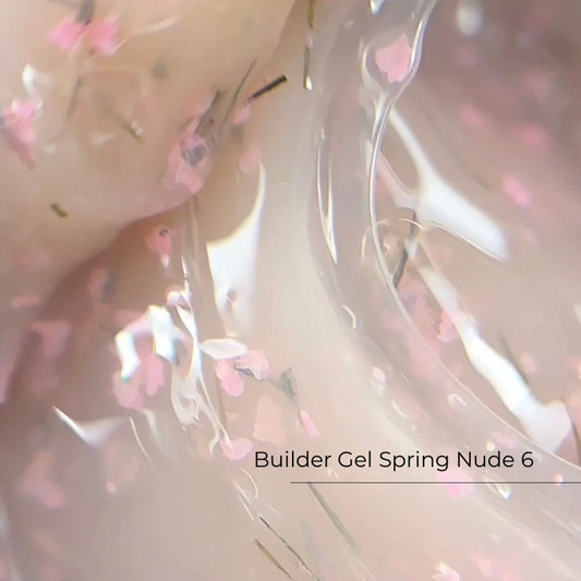 Builder Gel Spring Nude №6 Crystal Professional HEMA & TPO Free - 15ml