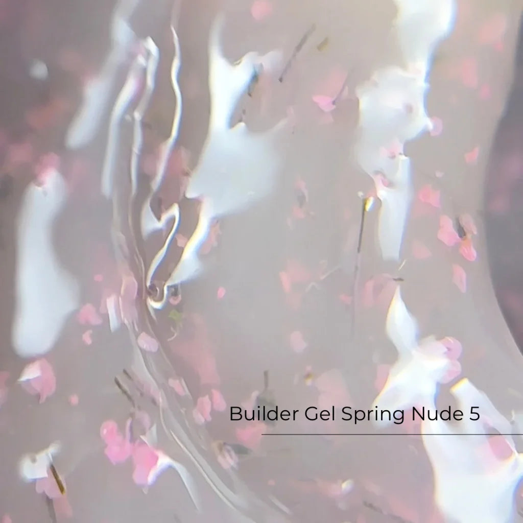 Builder Gel Spring Nude №5 Crystal Professional HEMA & TPO Free - 15ml