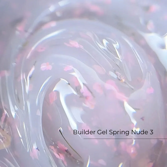 Builder Gel Spring Nude №3 Crystal Professional HEMA & TPO Free - 15ml
