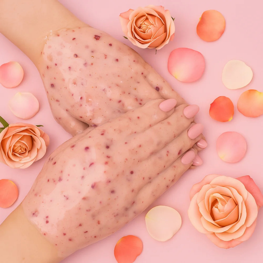 Shelly Rosenblüten-Hydrogel-Handmaske 200 g