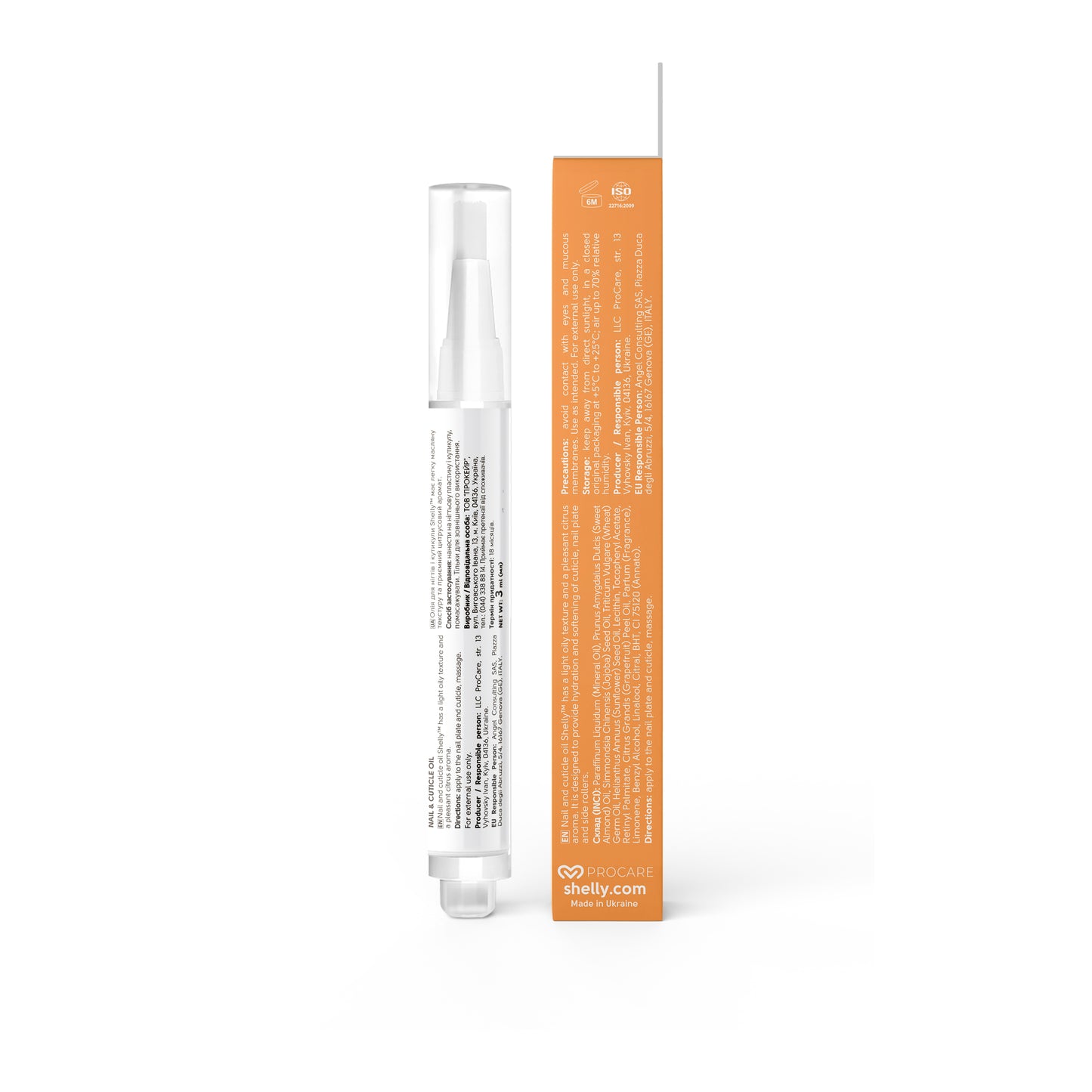 Nagel- und Nagelhautöl mit Grapefruitextrakt und Vitamin A, Shelly, 3 ml