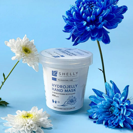 Shelly Hydrogel-Handmaske mit Kornblumenblüten 200 g